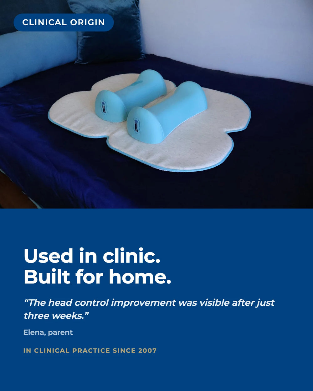 The Core pillows and mat set up at home