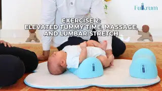 Tummy time, massage & lumbar stretch